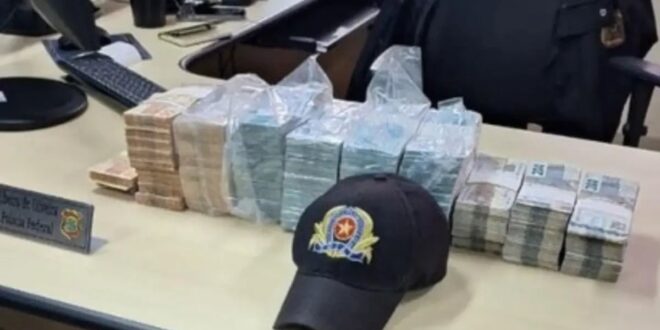 PF flagra casal com R$ 800 mil na caminhonete em Goiânia; veja justificativa que eles deram