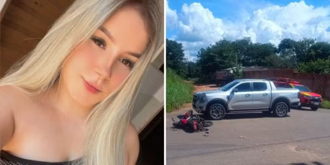 Jovem morre em acidente entre moto e caminhonete
