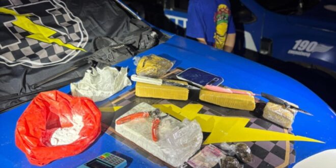 Suspeito é preso por tráfico de drogas após perseguição policial em Goianésia