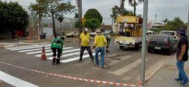Maio Amarelo: faixas e sinalizações estão sendo revitalizadas em diversos pontos de Goianésia