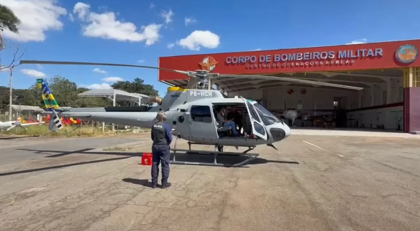 Paciente é levada de helicóptero de Goiás a Brasília para transplante de coração