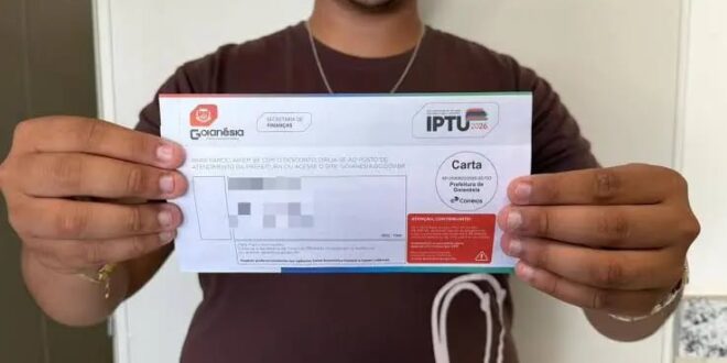 IPTU de Goianésia é prorrogado até 11 de maio e terá parcelamento em até 8 vezes