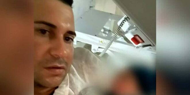 Pai preso em elevador com filho que tinha nascido há cerca de 40 minutos arrombou porta para sair: ‘Desespero’