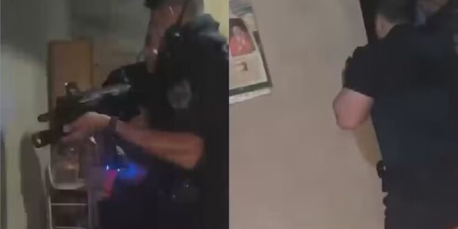 Filha filma quando guardas matam o pai dela dentro de casa em Senador Canedo