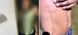 Criança passava horas trancada em banheiro de bar, comia no local e era obrigada a dormir em tapete; pai e madrasta são presos, diz polícia