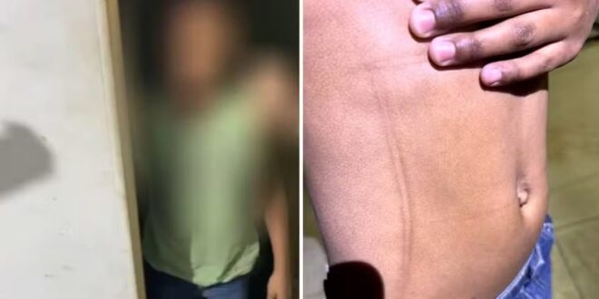 Criança passava horas trancada em banheiro de bar, comia no local e era obrigada a dormir em tapete; pai e madrasta são presos, diz polícia